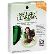 Nature's Guardian: Kills & Repels Fleas, Ticks & Mosquitoes With Spice Scent Natural Flea & Tick Squeeze-On For Dogs & Puppies Between 15-40 Lbs, 3 ml