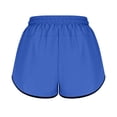 thumbnail image 5 of Conairie Women Sweat Shorts Loose Quick Dry Elastic High Waisted Yoga Shorts with Built-In Liner Comfortable Summer Lounge Shorts with Pockets Blue L, 5 of 6