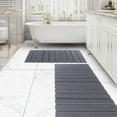 thumbnail image 1 of Alfombra de baño Cuckan plegable con forma de tierra de diatomeas, paquete de 2, 1 of 8