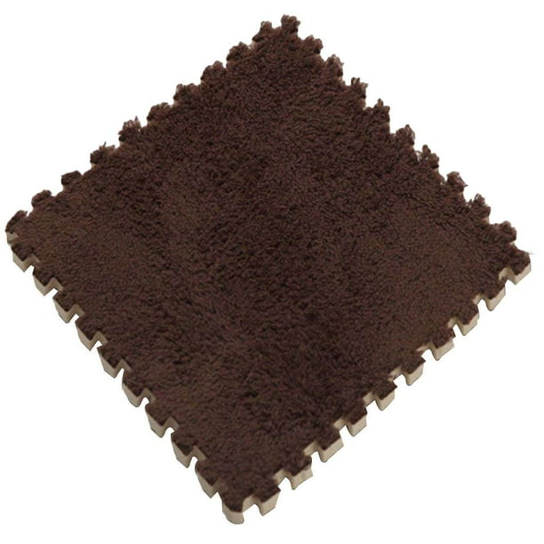 Bewildely 1 pieza de alfombra de espuma EVA de alta para niños, alfombra de rompecabezas para suelo, alfombra de juego para bebés, Juguetes café