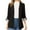Black, variant on LYXSSBYX Womens Coats and Jackets Clearance Women Business Attire Solid Color Stitching Stripe Long Sleeve Pocket Cardigan Coat Top