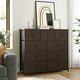 thumbnail image 2 of REAHOME 9 Drawer Dresser for Bedroom Faux Leather Chest of Drawers Closets Large Capacity Organizer Tower My Lux Decor Round, 2 of 11
