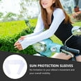 thumbnail image 3 of BESTYASH 1Pack Running Sleeves Women White Polyester For Sunburn Prevention, 3 of 8