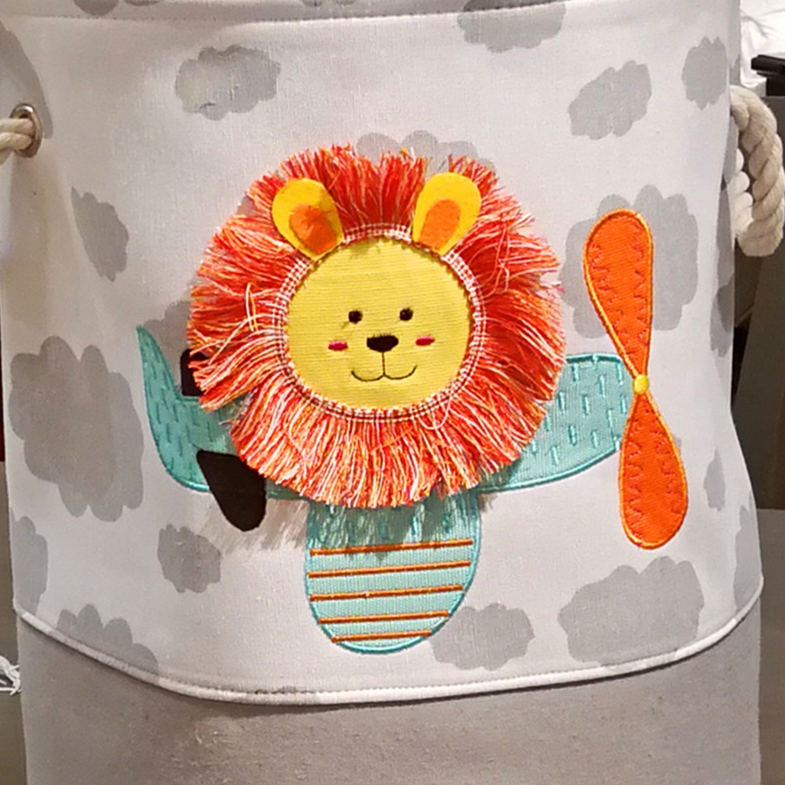 Baby Laundry Basket Cute Giraffe Foldable Toy Storage Bucket Picnic Dirty Clothes Basket Box Cartoon Animal Organizer