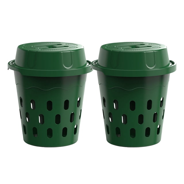 2 Pack Inground Worm Composter , Mini Underground Worm Farm for Garden Beds & Home Use, Vermicomposting Bin