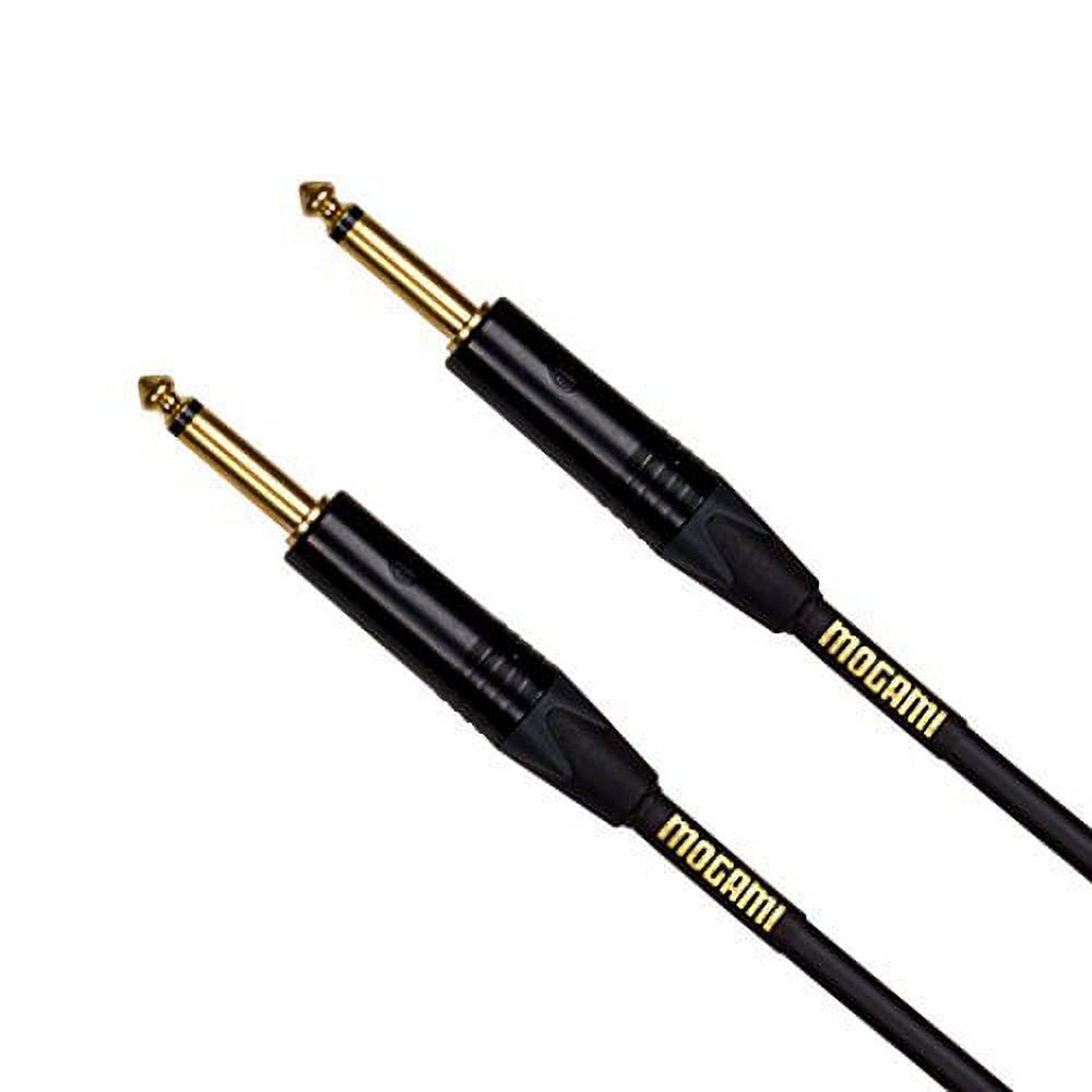 Mogami Gold SPEAKER-10 Amplifier-to-Cabinet Speaker Cable, 1/4" TS Male Plugs, Gold Contacts, Straight Connectors, 10 Foot