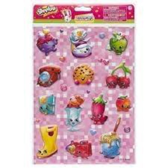 Shopkins Raised Sticker Sheet
