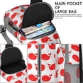 thumbnail image 4 of Crossbody Sling Backpack for Women Men Red and White Whales Whale Repeat Shoulder Sling Crossbody Casual Chest Bag for Travel Sports Running Hiking, 4 of 6