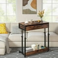 thumbnail image 7 of Finmind Adjustable Side Table Portable Desk with Drawers & Wheels, Mobile Couch Desk Laptop End Table for Sofa and Bed, 7 of 7