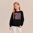 thumbnail image 5 of Alphabet Print Crewneck Sweatshirt for Children's Casual Long Sleeve Pullover Top Comfortable Fit, 5 of 5