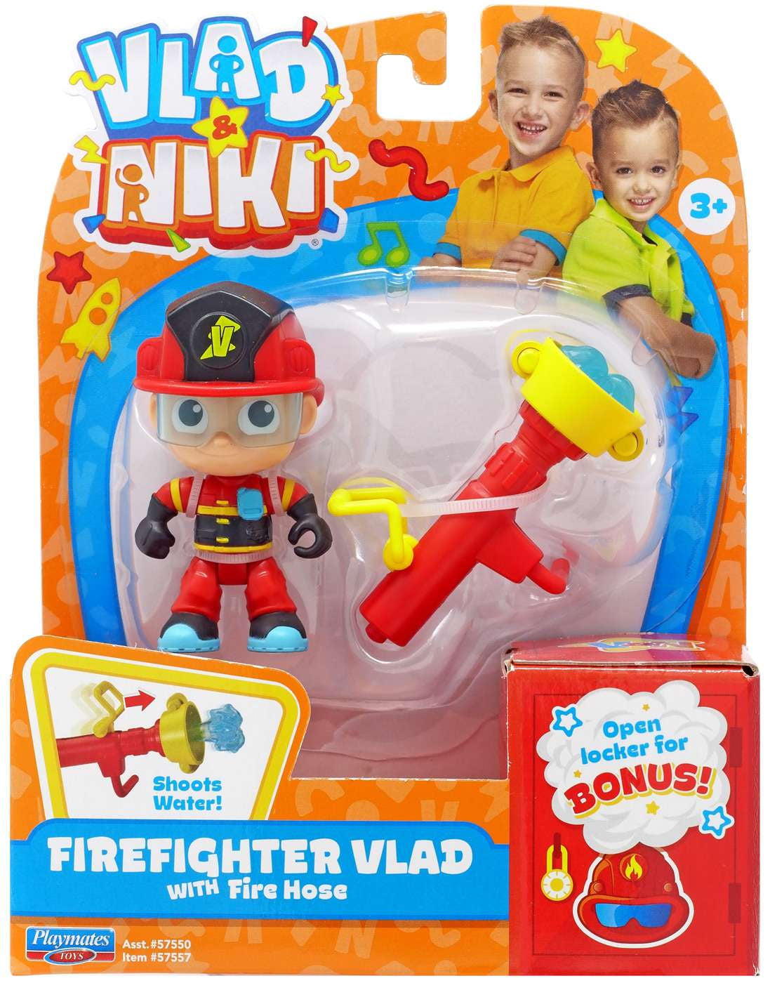 Vlad And Niki Firefighter Vlad Figure Set With Firehose