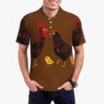 thumbnail image 1 of Bingfone Chicken Farm Animal for Men's Button-down POLO Shirts, Quick-drying Shirts and T-shirts for Summer, Suitable for Vacation and Business-XX-Large, 1 of 6
