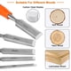thumbnail image 3 of Juego de 5 Cinceles para Madera, Herramientas para Trabajar la Madera, Cinceles para Trabajar la Madera con Punta de Martillo de Acero, Cincel para Herramientas de Madera., 3 of 5