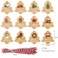 thumbnail image 4 of Etiquetas colgantes para árboles de Navidad con cuerdas Cajas de Etiquetas Decoración navideña en apariencia de árbol de Navidad Suministros para - 98 98 PCS B, 4 of 8