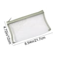 thumbnail image 4 of Mesh Pencil Case, 5 Pack Transparent Zipper Pencil Pouches, Large Capacity Pen Storage Bags, for Students Back to School Supplies, Green, 4 of 7