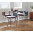 thumbnail image 2 of LumiSource Marcel-Mason Swivel Counter Height Dining Set - 5 Piece, 2 of 6