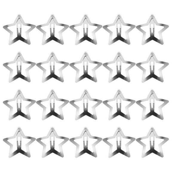 MLINS Silver Metal Hair Clips for Women Star Bangs Clips with Durable Construction and Trendy Design 20