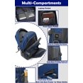 thumbnail image 2 of Mochila ProeTrade para portátil universitario y viajes de 15.6 pulgadas, azul, 2 of 6