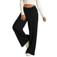 thumbnail image 5 of HCNTES Womens Wide Leg Sweatpants Casual Loose Pants Comfy Lounge Joggers Baggy Sweatpants Pockets（Black,S), 5 of 8