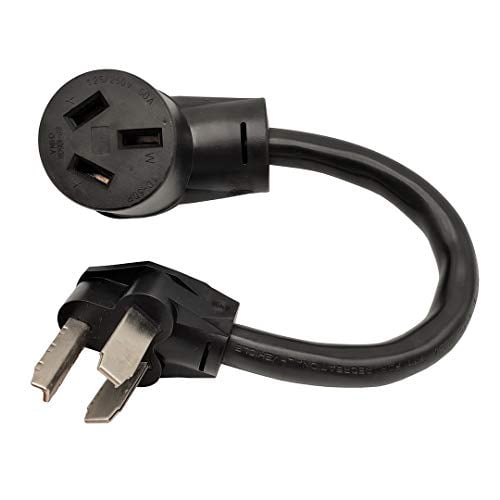 4FT DRYER EXTENSION CORD FEMALE 10-30R 3-PRONG RECEPTACLE MALE 10-30P 3-PIN PLUG 