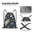 thumbnail image 3 of Yiaed Space Cars Print Drawstring Bags Drawstring Backpack Bulk String Back Pack Gym Sport Bag-Medium, 3 of 5