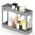 SimpleHouseware Under Sink Organizer 2Tier Storage Tray for Bathroom