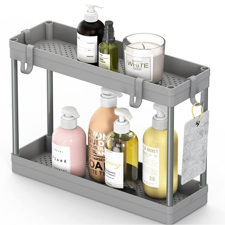 SimpleHouseware Under Sink Organizer 2-Tier Storage Tray for