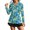 Tropical Palm Tree Bost Hibiscus, variant on Xoenoiee Ghost Pumpkin Moon Daisy Spider Web Print Womens Polo Shirts Halloween Long Sleeve Golf Shirts V Neck Dressy Tops Collared Blouse Stretchy Golf Apparel Casual Fall Winter Clothing, Size XS