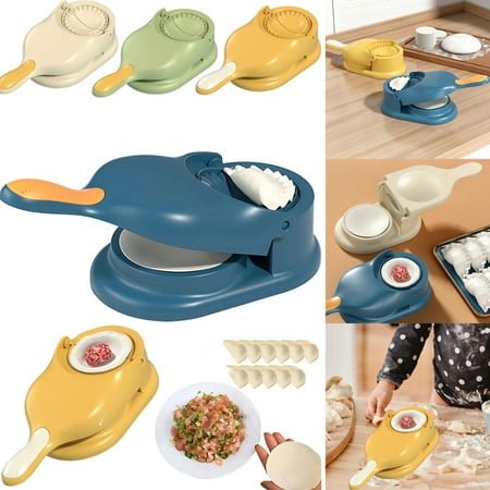 

Dumpling Skin Artifact set 2 in 1 Dumpling Maker Manual Wrapper Making Plastic Mold Dough Pressing Tool Kitchen Baking