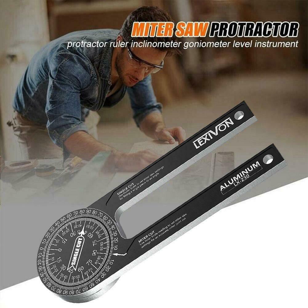 Professional Angle Finder Miter Saw Protractor Measuring Ruler Tool Goniometer t