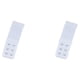 thumbnail image 2 of Correa de extensión Extensores de sujetador Hebilla transpirable 2 ganchos Accesorios Clips elásticos alargados Reemplazo 3 filas blanco Sonducket, 2 of 6