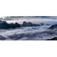 thumbnail image 2 of Kharitonov, Alexey 32x16 Gold Ornate Wood Framed with Double Matting Museum Art Print Titled - Cloud River, 2 of 4