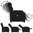 thumbnail image 3 of vidaXL Fauteuil Inclinable de Massage en Tissu Noir, 3 of 5