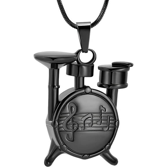 Cremation Jewelry for Ashes for Women Men Drum Set Microphone Drumsticks Music Urn Necklace Memories Lockets Keepsake Urn Pendant for Human Pet Ashes