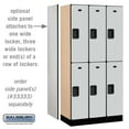 thumbnail image 2 of Salsbury Industries 2-Tier Designer Wood Locker with Three Wide Storage Units, 6-Feet High by 18-Inch Deep, Gray Grey, 2 of 3