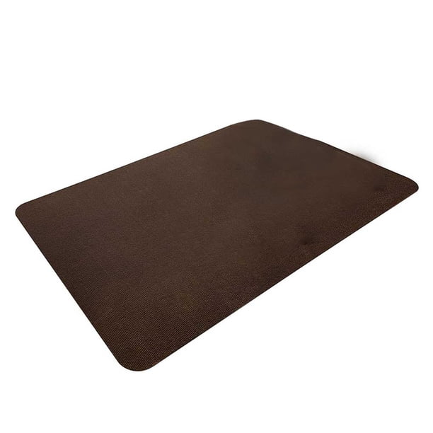 sweethay Alfombrillas cuadradas antideslizantes para silla de escritorio, alfombrillas para de ordenador, alfombra autoadhesiva para arañazos, Decoración del hogar Café 90x120CM sweethay HA067744-02