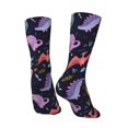 thumbnail image 3 of Zufioo Cartoon Dinosaur Print Thigh High Socks,Knee High Socks For Women and men,Over the Calf Tube Socks.Athletic Socks, 3 of 6