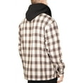 thumbnail image 4 of Visive Mens Heavy Sherpa Fleece-Lined Flannel Hooded Jacket - Big & Tall Sizes - Warm Zip Up Hoodie Jacket for Cold Weather - Perfect for Outdoor Activities - Durable & Fashion-Forward, 4 of 9