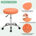 thumbnail image 2 of Uxcell 1-Pack Fundas Redondas para Taburetes de Bar, para Fundas de Asiento de Patrón de Rayas de Poliéster de 12-14 Pulgadas con Bandas Elásticas [Naranja], 2 of 7