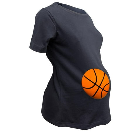 

Halloween Basketball Belly Women s Maternity Costume T-Shirt - X-Large