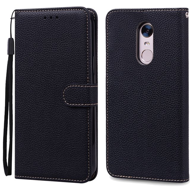 For Xiaomi Redmi 5 Plus Case Redmi 5 Shockproof Wallet Flip Case for Xiomi Redmi 5 plus 5plus Phone Cases Leather Fundas Shell Black For Redmi 5