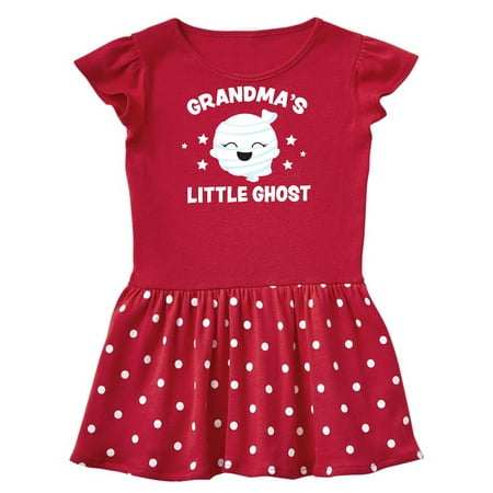 

Inktastic Cute Grandma s Little Ghost with Stars Gift Toddler Girl Dress
