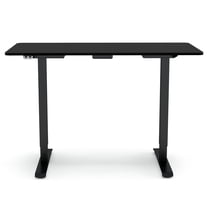Furniture of America Trevo Metal Adjustable Office Desk, Black