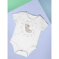 thumbnail image 3 of Cute Teddy Bear On The Moon Bodysuit Infant -Image by Shutterstock,  18 Months, 3 of 4