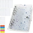 thumbnail image 1 of Carpeta de cuaderno de PVC A6 Sunnimix Sobre de presupuesto En efectivo Cubierta de planificador cuaderno de facturas Color blanco, 1 of 8