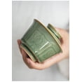 thumbnail image 4 of Kung Fu Tea Ceremony Set Coffee Cups Tea Bowls Chawan Celadon Hand Carved Gaiwan For Tea Pottery Tureen With Lid Green Teaware, 4 of 23