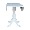 thumbnail image 4 of International Concepts Drop Leaf Counter Height Dining Table in White, 4 of 9