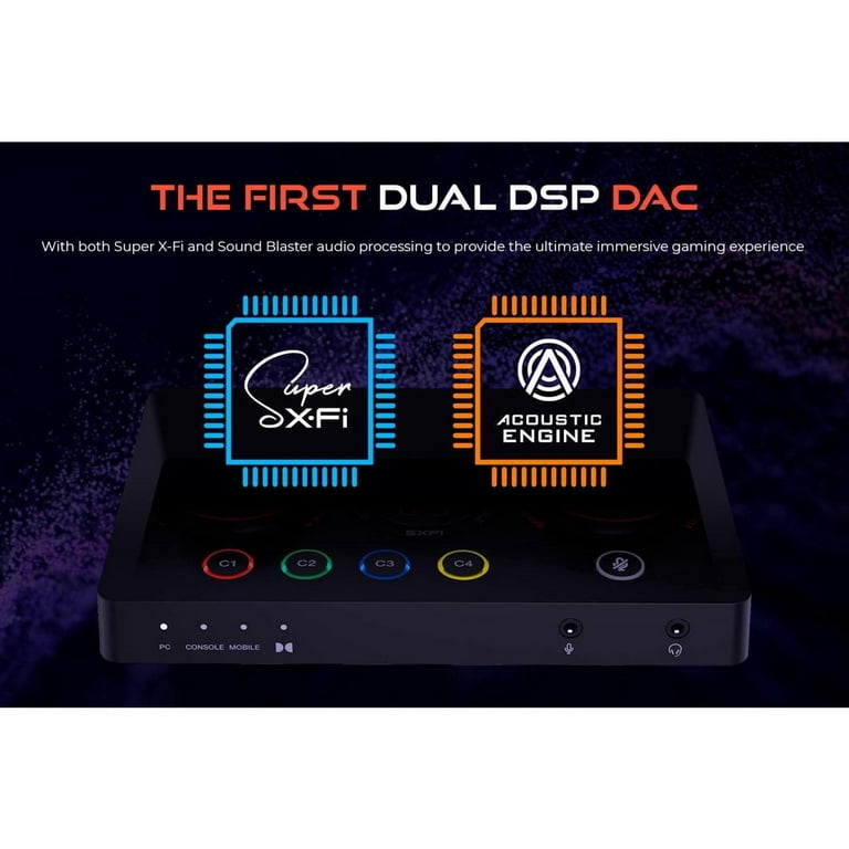 sound blaster GC7　DAC/アンプ Sound Blaster GC7 - カスタマイズが可能なプログラマブル