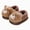 L101-Coffee, variant on Toddler Boys Girls Cute Panda Cartoon Slippers with Memory Foam Kids Plush Warm Winter House Shoes(L101-Pink,10)