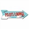 thumbnail image 3 of SignMission P-ARROW12-999674 12 x 36 in. Wide Pilots Lounge Arrow Sign, 3 of 4